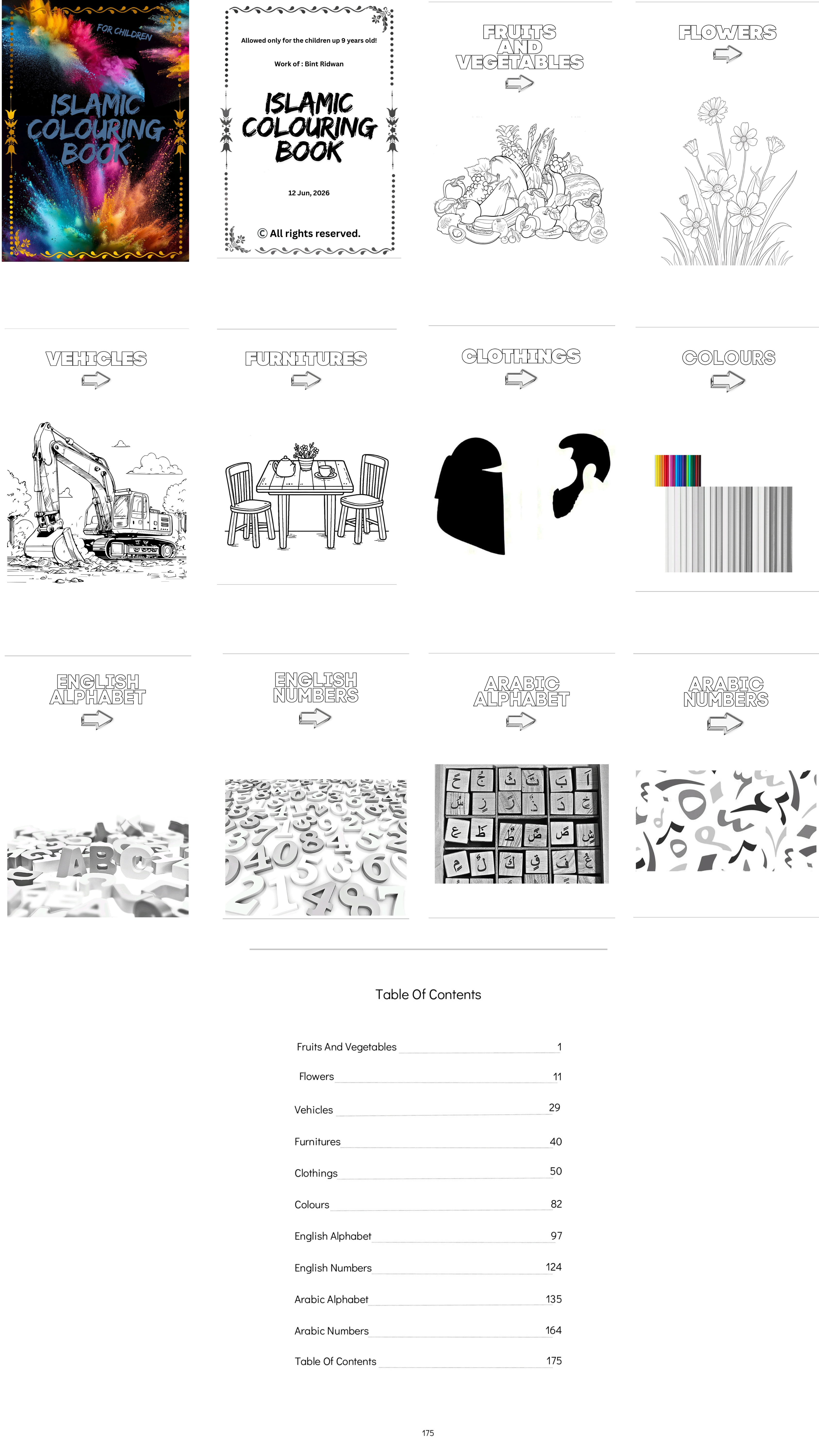 Islamic Educational Colouring Book